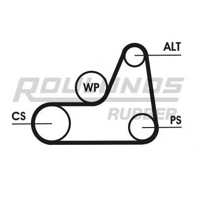 ROULUNDS RUBBER 6k1042t1 -  Поликлиновой ременный комплект